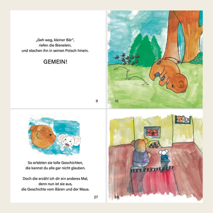 schriwo® Trinkschokolade & Kinderbuch "Der kleine Bär und die freche Maus