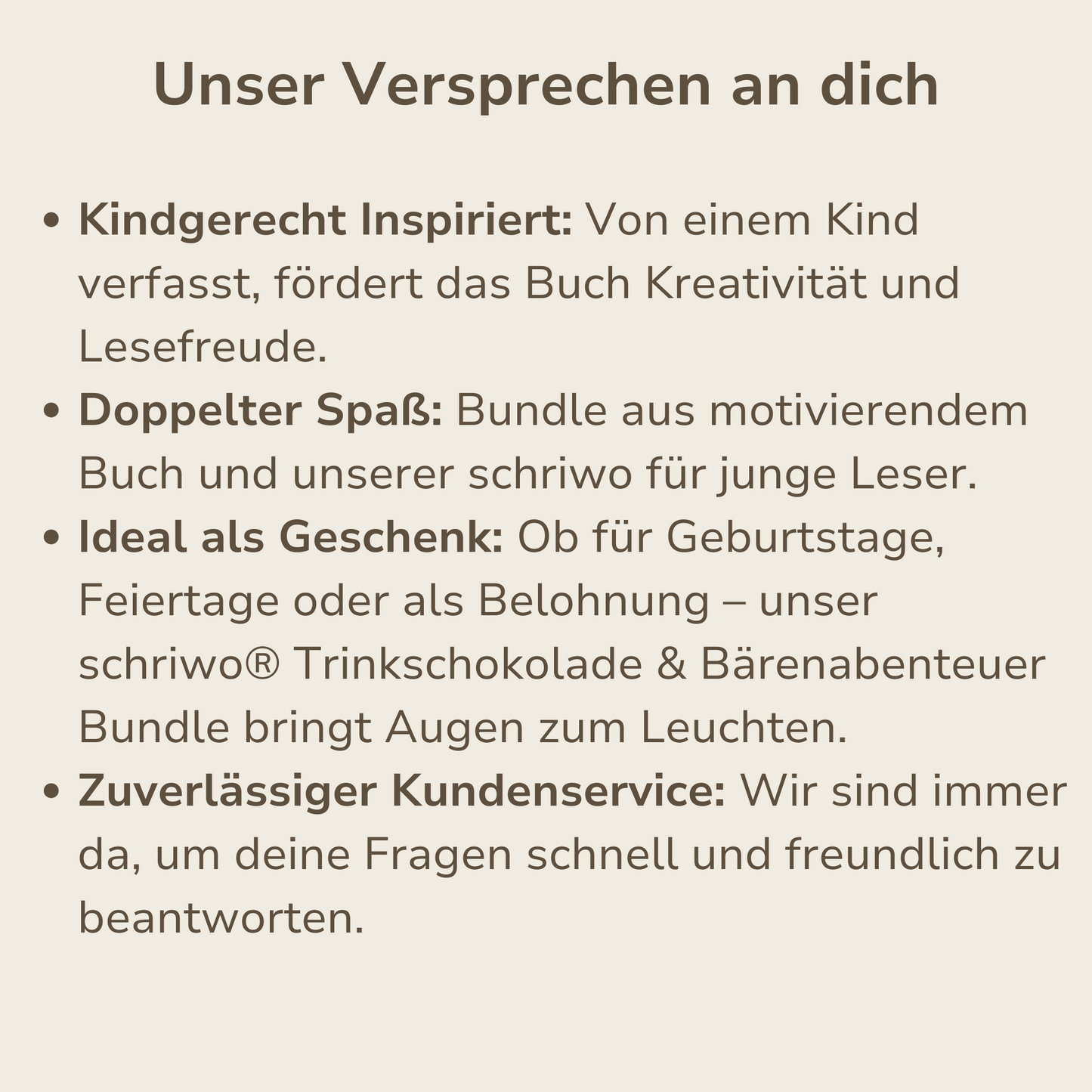 schriwo® Trinkschokolade & Kinderbuch "Der kleine Bär und die freche Maus