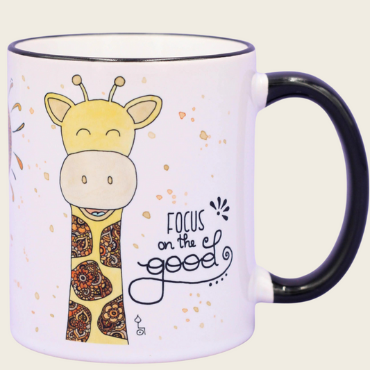 Giraffen-Keramiktasse – Erhebe dich über den Alltag