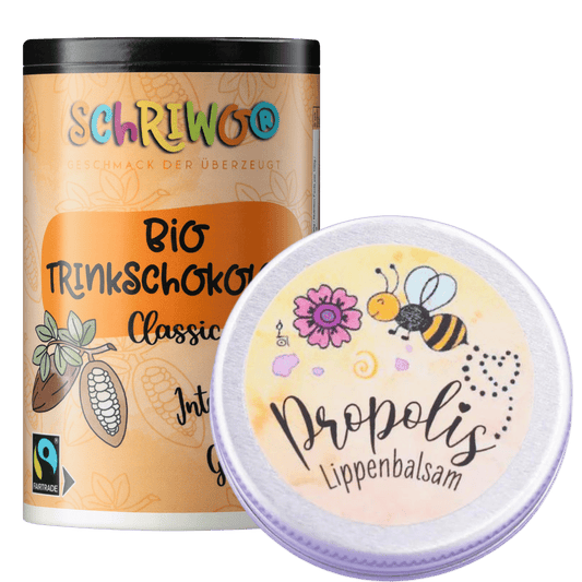 schriwo® Trinkschokolade & Lippenbalsam mit Propolis